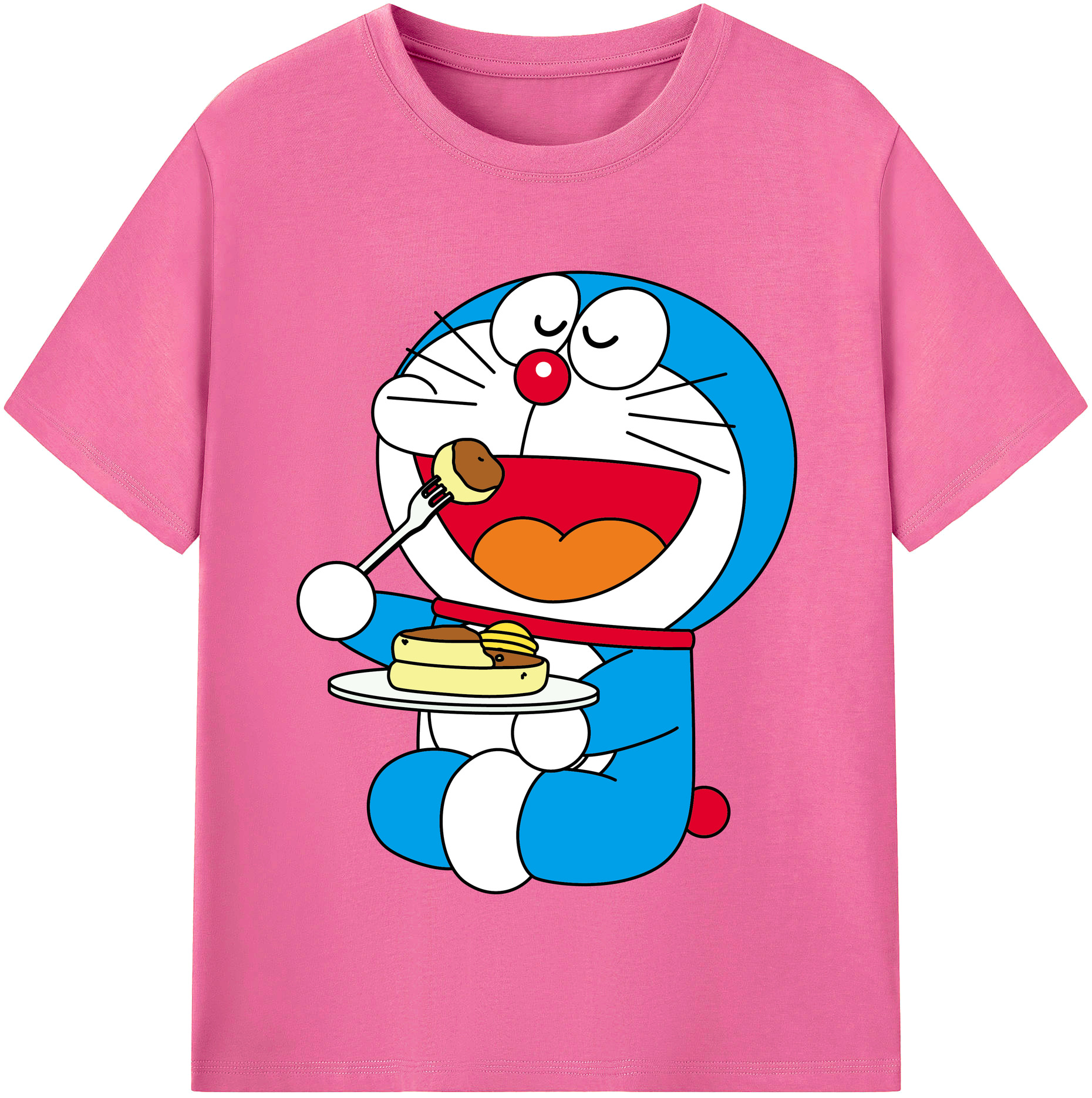 （画像用） ドラえもん Doraemon レディースカジュアルプリントTシャツ（綿100％）